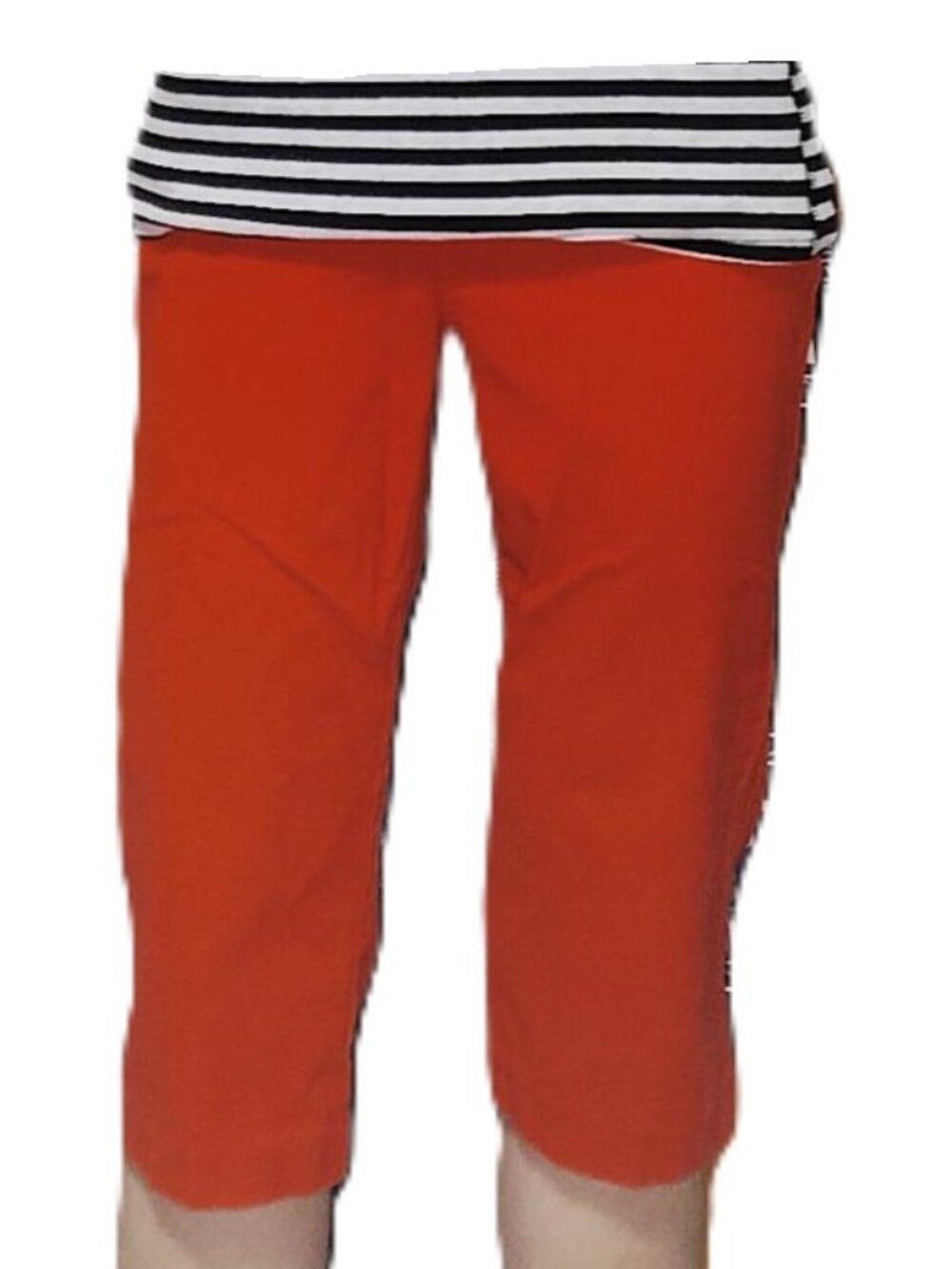 89th & Madison Red Stretch Casual Capris Size 6 | Super Soft